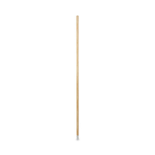 Image of Boardwalk® Lie-Flat Screw-In Mop Handle, Lacquered Wood, 1.13" dia x 54", Natural