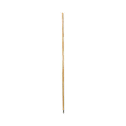 Image of Boardwalk® Lie-Flat Screw-In Mop Handle, Lacquered Wood, 1.13" dia x 60", Natural