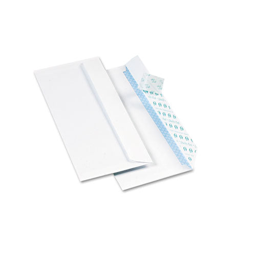 Image of Quality Park Redi-Strip Security Tinted Envelope, #10, Commercial Flap, Redi-Strip Heat-Resistant Closure, 4.13 x 9.5, White, 500/Box
