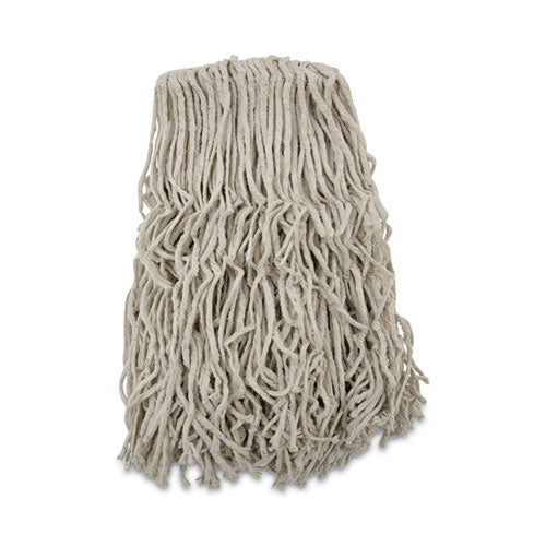 Image of Boardwalk® Banded Cotton Mop Heads, 24oz, White, 12/carton