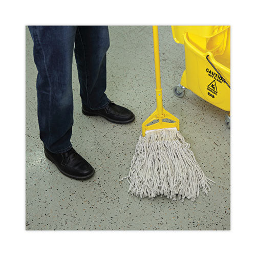 Image of Boardwalk® Banded Cotton Mop Heads, 24oz, White, 12/carton