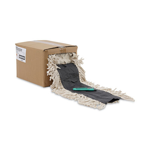 Image of Boardwalk® Flash Forty Disposable Dust Mop Heads, Cotton, 5", Natural