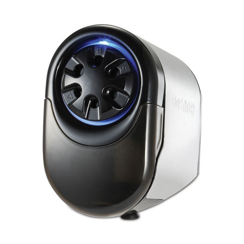 Image of Bostitch® Quietsharp Glow Classroom Electric Pencil Sharpener, Ac-Powered, 6.13 X 10.69 X 9, Silver/black