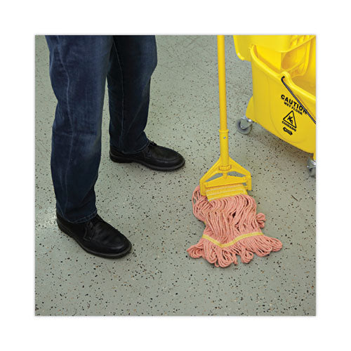 Image of Boardwalk® Super Loop Wet Mop Head, Cotton/synthetic Fiber, 5" Headband, Small Size, Orange, 12/carton
