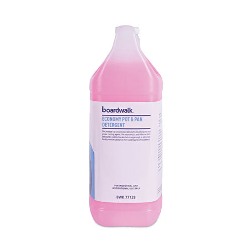 Image of Boardwalk® Industrial Strength Pot and Pan Hand Dishwashing Detergent, Herbal Scent, 1 gal Bottle
