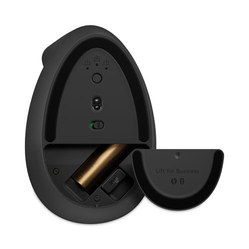 Image of Logitech® Lift Vertical Ergonomic Mouse, 2.4 GHz Frequency/32 ft Wireless Range, Left Hand Use, Graphite
