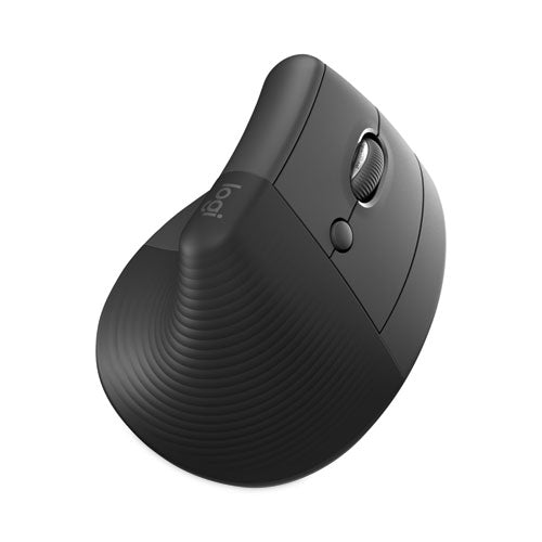 Image of Logitech® Lift Vertical Ergonomic Mouse, 2.4 GHz Frequency/32 ft Wireless Range, Right Hand Use, Graphite