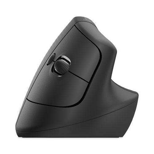 Image of Logitech® Lift Vertical Ergonomic Mouse, 2.4 GHz Frequency/32 ft Wireless Range, Right Hand Use, Graphite