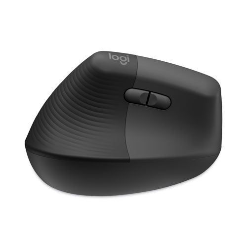 Image of Logitech® Lift Vertical Ergonomic Mouse, 2.4 GHz Frequency/32 ft Wireless Range, Left Hand Use, Graphite