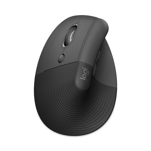 Image of Logitech® Lift Vertical Ergonomic Mouse, 2.4 GHz Frequency/32 ft Wireless Range, Left Hand Use, Graphite