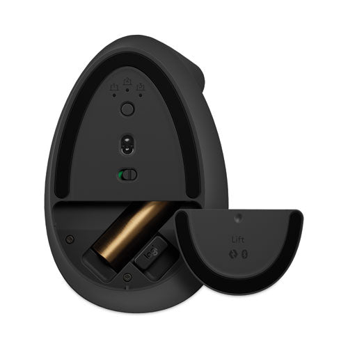 Image of Logitech® Lift Vertical Ergonomic Mouse, 2.4 GHz Frequency/32 ft Wireless Range, Right Hand Use, Graphite