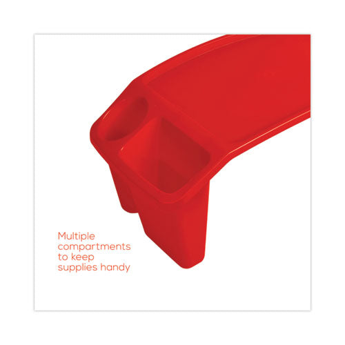 Image of deflecto® Antimicrobial Lap Desk, Rectangular, 23.35w x 12d x 8.53h, Red