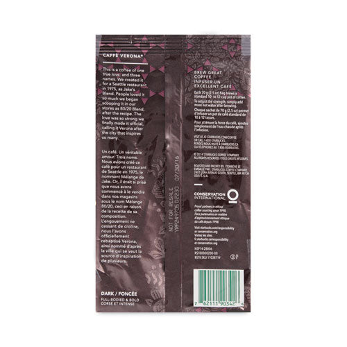 Image of Starbucks® Coffee, Caffe Verona, 2.7 oz Packet, 72/Carton