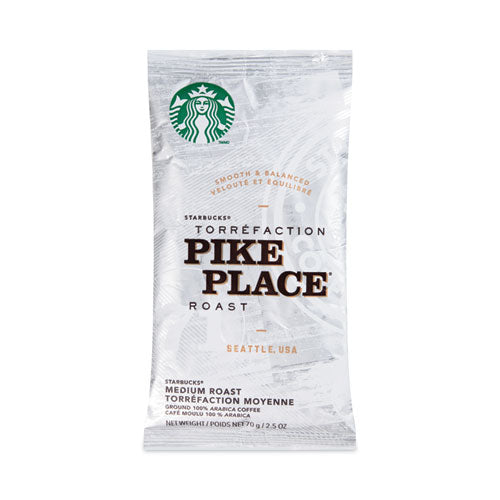 Image of Starbucks® Coffee, Pike Place, 2.7 oz Packet, 72/Carton