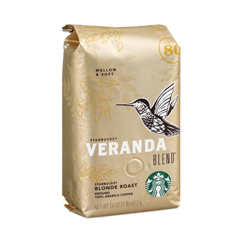 Image of Starbucks® VERANDA BLEND Coffee, Ground,1 lb Bag, 6/Carton