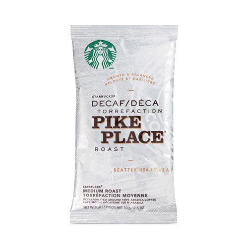 Image of Starbucks® Coffee, Pike Place Decaf, 2.7 oz Packet, 72/Carton