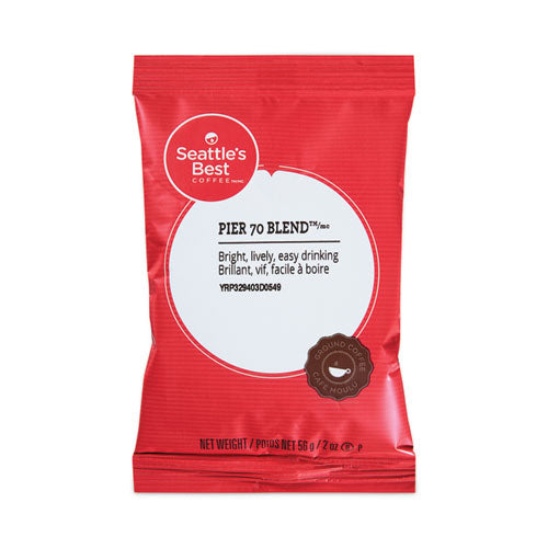 Image of Seattle's Best Premeasured Coffee Packs, Pier 70 Blend, 2.1 oz Packet, 72/Box
