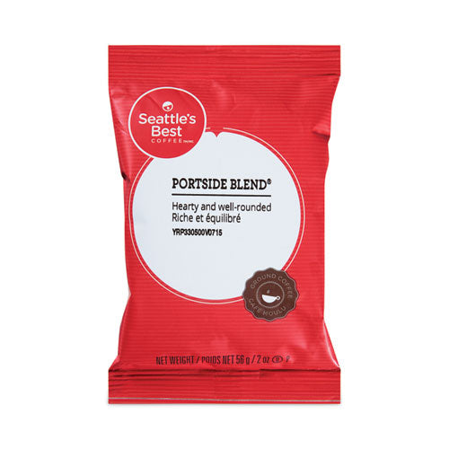 Image of Seattle's Best Premeasured Coffee Packs, Portside Blend, 2.1 oz Packet, 72/Carton
