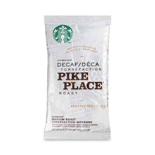 Image of Starbucks® Coffee, Pike Place Decaf, 2 1/2 Oz Packet, 18/box