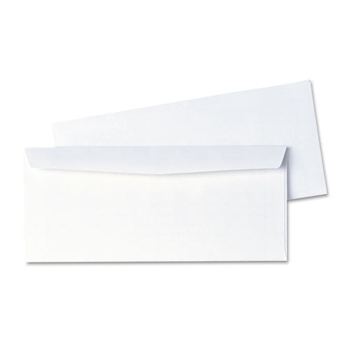Image of Quality Park Business Envelope, #10, Commercial Flap, Diagonal Seam, Gummed Closure, 24 lb Bond Weight Paper, 4.13 x 9.5, White, 1,000/Box