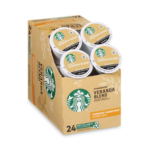Image of Starbucks® Veranda Blend Coffee K-Cups, 24/box, 4 Box/carton