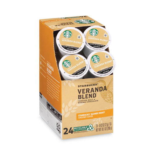 Image of Starbucks® Veranda Blend Coffee K-Cups, 24/box, 4 Box/carton