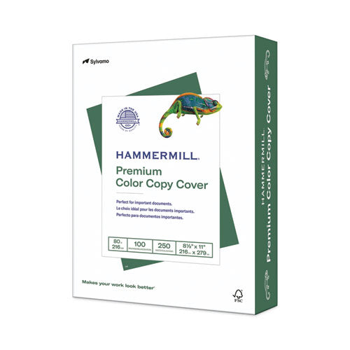 Image of Hammermill® Premium Color Copy Cover, 100 Bright, 80 lb Cover Weight, 8.5 x 11, 250/Pack