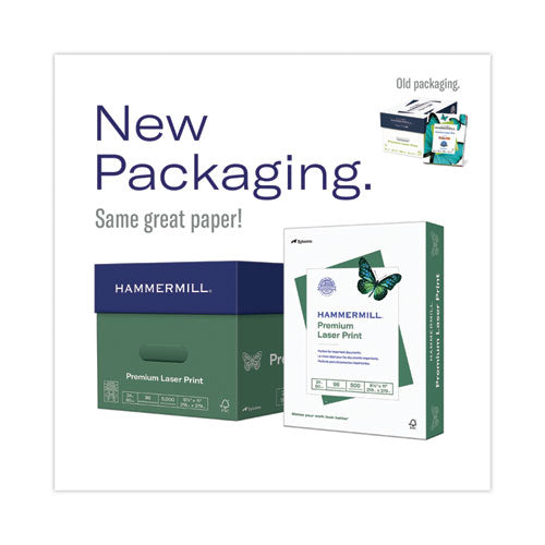 Image of Hammermill® Premium Laser Print Paper, 98 Bright, 24 lb Bond Weight, 8.5 x 14, White, 500/Ream