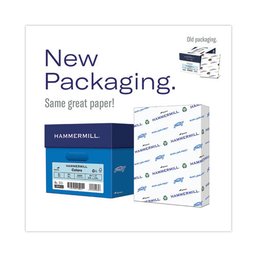 Image of Hammermill® Colors Print Paper, 20 lb Bond Weight, 8.5 x 11, Goldenrod, 500 Sheets/Ream, 10 Reams/Carton