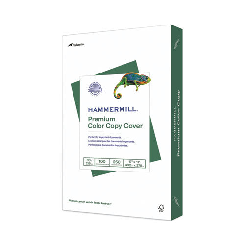 Image of Hammermill® Premium Color Copy Cover, 100 Bright, 80 lb Cover Weight, 17 x 11, 250/Pack