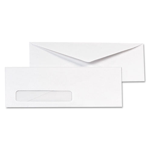 Image of Quality Park Invoice-Format Address-Window Envelope, #10, Commercial Flap, Gummed Closure, 4.13 x 9.5, White, 500/Box