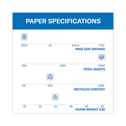 Image of Hammermill® Colors Print Paper, 20 lb Bond Weight, 8.5 x 11, Pink, 500 Sheets/Ream, 10 Reams/Carton