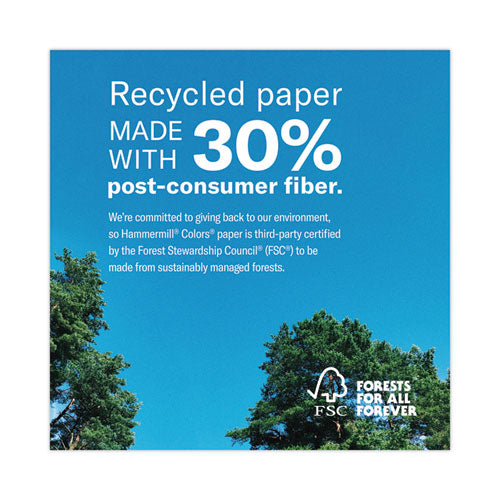 Image of Hammermill® Colors Print Paper, 20 lb Bond Weight, 8.5 x 11, Pink, 500 Sheets/Ream, 10 Reams/Carton