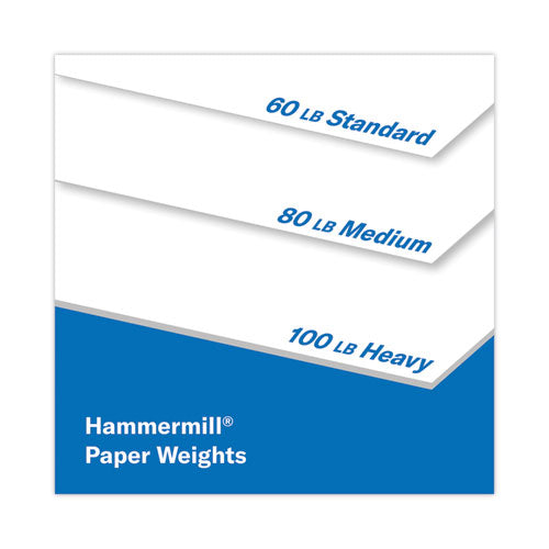 Image of Hammermill® Premium Color Copy Cover, 100 Bright, 100 lb Cover Weight, 8.5 x 11, 250 Sheets/Pack, 6 Packs/Carton