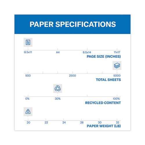 Image of Hammermill® Colors Print Paper, 20 lb Bond Weight, 8.5 x 11, Goldenrod, 500 Sheets/Ream, 10 Reams/Carton