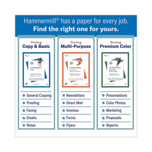 Image of Hammermill® Great White 30 Recycled Print Paper, 92 Bright, 20lb Bond Weight, 8.5 x 11, White, 500/Ream,10 Reams/Carton,40 Cartons/Pallet