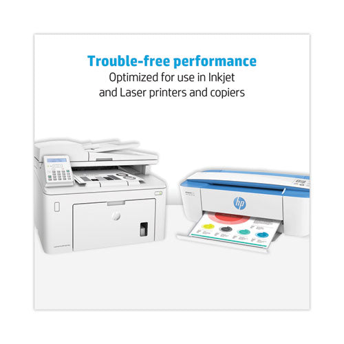 Image of HP Papers MultiPurpose20 Paper, 96 Bright, 20 lb Bond Weight, 8.5 x 11, White, 500 Sheets/Ream, 5 Reams/Carton