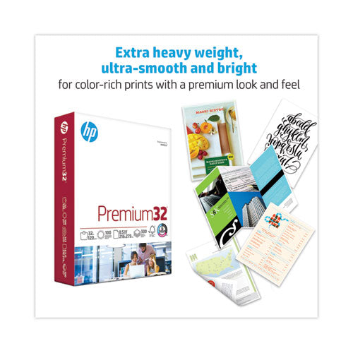 Image of HP Papers Premium32, 100 Bright, 32 lb Bond Weight, 8.5 x 11, Ultra White, 500/Ream
