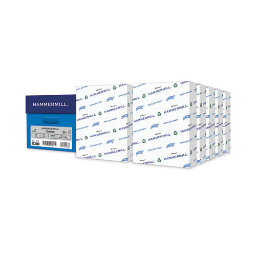 Image of Hammermill® Colors Print Paper, 20 lb Bond Weight, 8.5 x 11, Gray, 500 Sheets/Ream, 10 Reams/Carton