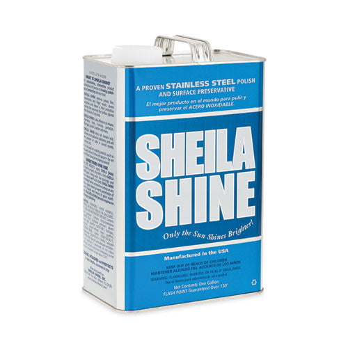 Image of Sheila Shine Stainless Steel Cleaner And Polish, 1 Gal Can, 4/carton