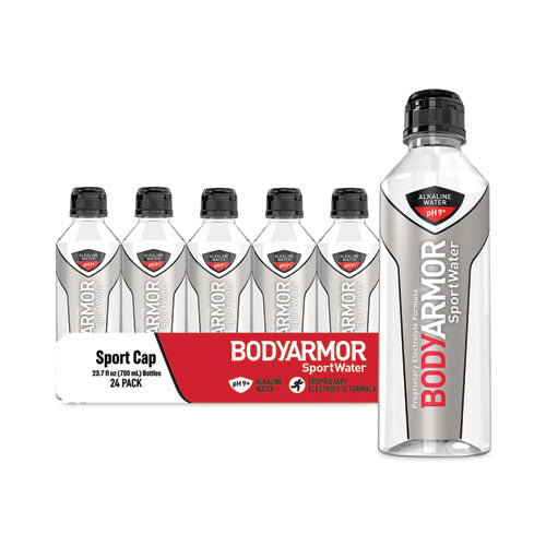 Image of BodyArmor SportWater Alkaline Water, 23.67 oz Bottle, 24/Pack