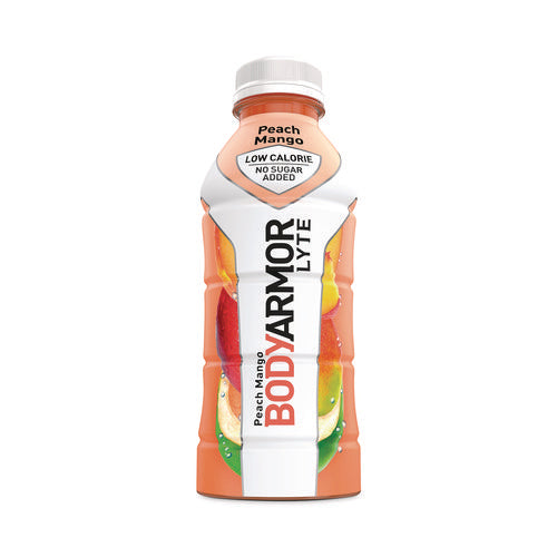 Image of BodyArmor LYTE Sports Drink, Peach Mango, 16 oz Bottle, 12/Pack