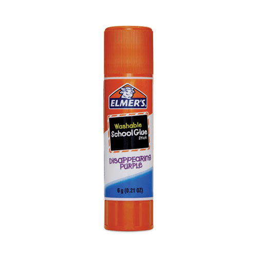 Image of Elmer's® Disappearing Purple School Glue Stick, 0.21 oz, Dries Clear, 12/Pack