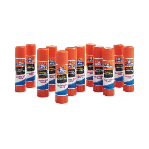 Image of Elmer's® Disappearing Purple School Glue Stick, 0.21 oz, Dries Clear, 12/Pack