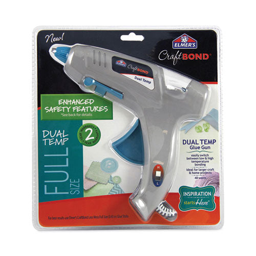 Image of Elmer's® CraftBond Glue Gun, 40 W, Blue/Gray