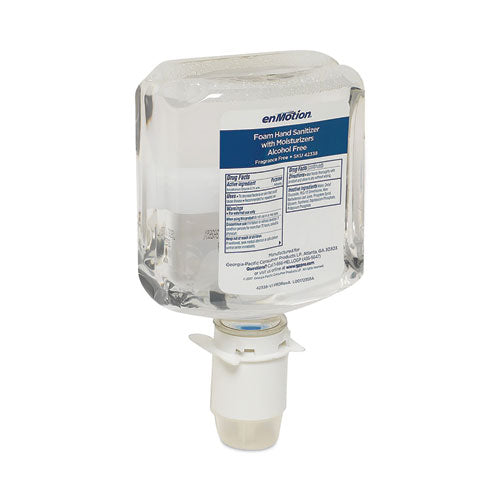Image of Georgia Pacific® Professional enMotion Gen2 Moisturizing Foam Hand Sanitizer Dispenser Refill, 1,000 mL Bottle, Fragrance-Free, 2/Carton