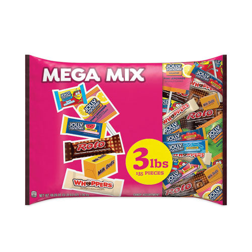 Image of Hershey®'s Mega Mix Chocolate and Sweets Assortment, 135 Individually Wrapped Chocolates/Candies