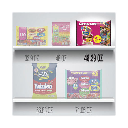 Image of Hershey®'s Mega Mix Chocolate and Sweets Assortment, 135 Individually Wrapped Chocolates/Candies