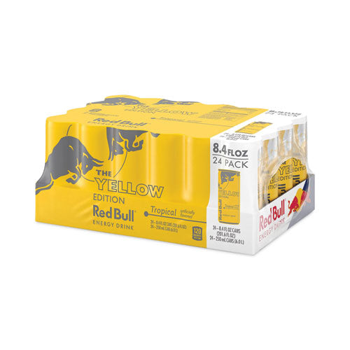 Image of Red Bull® The Yellow Edition Tropical Energy Drink, Tropical Punch, 8.4 oz Can, 24/Carton