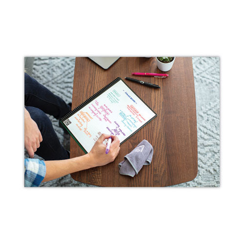 Image of Rocketbook Core Smart Notebook, Medium/College Rule, Black Cover, (16) 11 x 8.5 Sheets